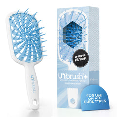 FHI Heat UNbrush Plus close-up of 84 UltraFlex Bristles detangling fine hair gently