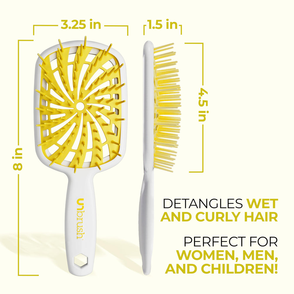 FHI Heat UNbrush Plus curly hair detangler for delicate textures.