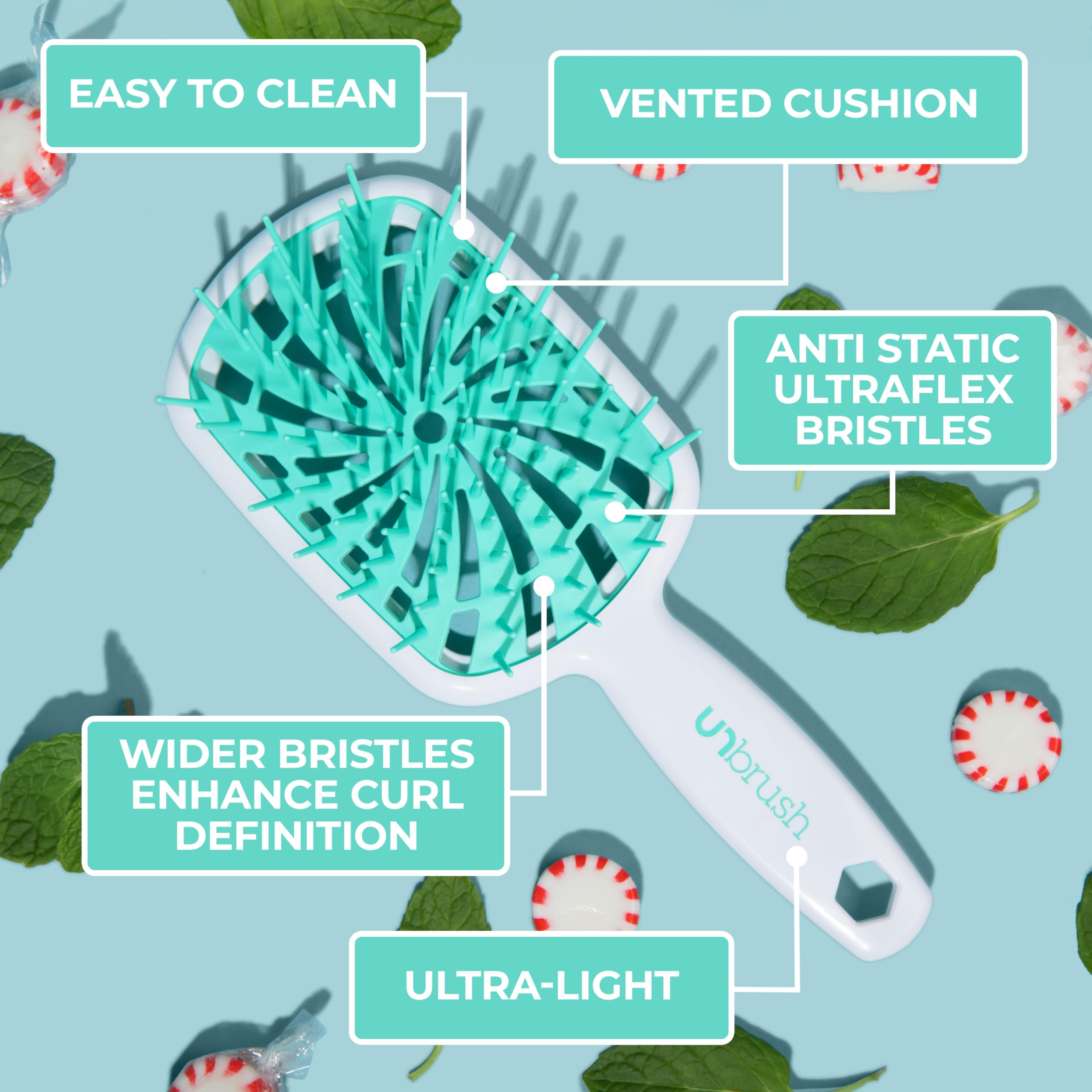 FHI Heat UNbrush Plus easy-clean bristles stay hygienic after use