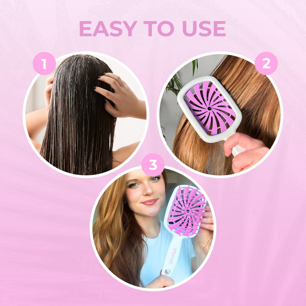 FHI Heat UNbrush Plus easy-clean design keeps brushing simple after use.