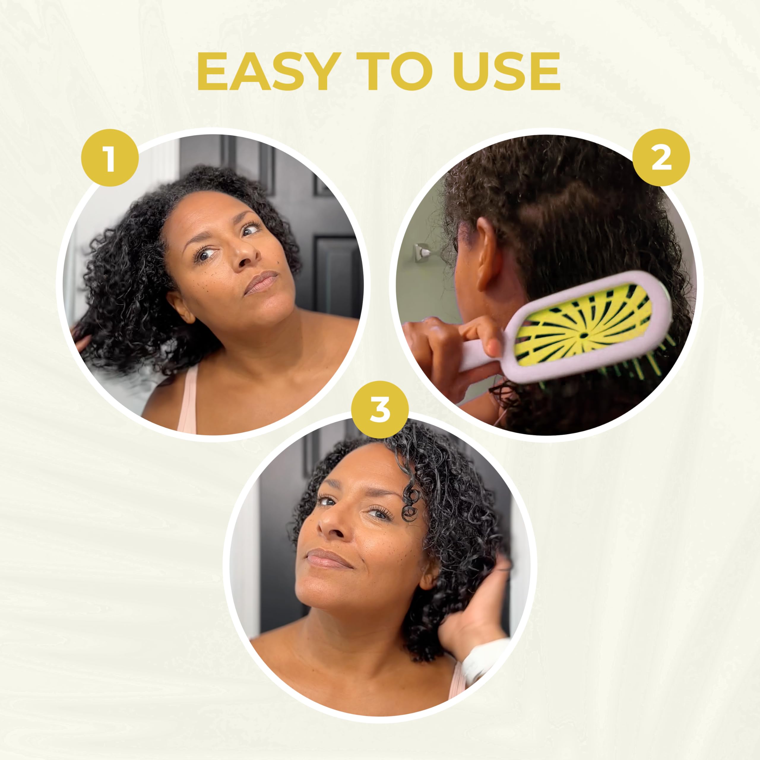 FHI Heat UNbrush Plus smooth glide through tangled strands.