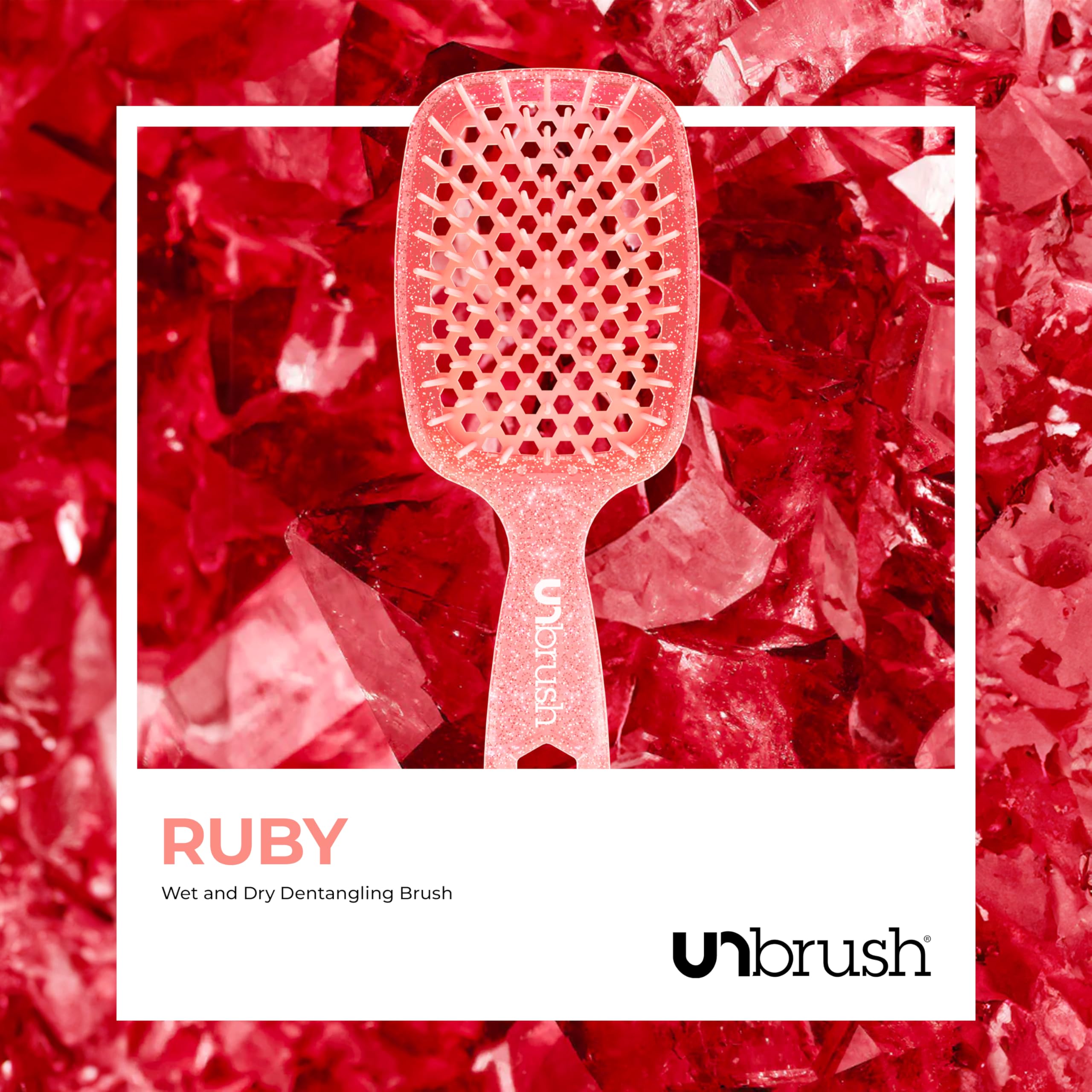 FHI Heat UNbrush Ruby Peach vented cushion design with backless airflow.