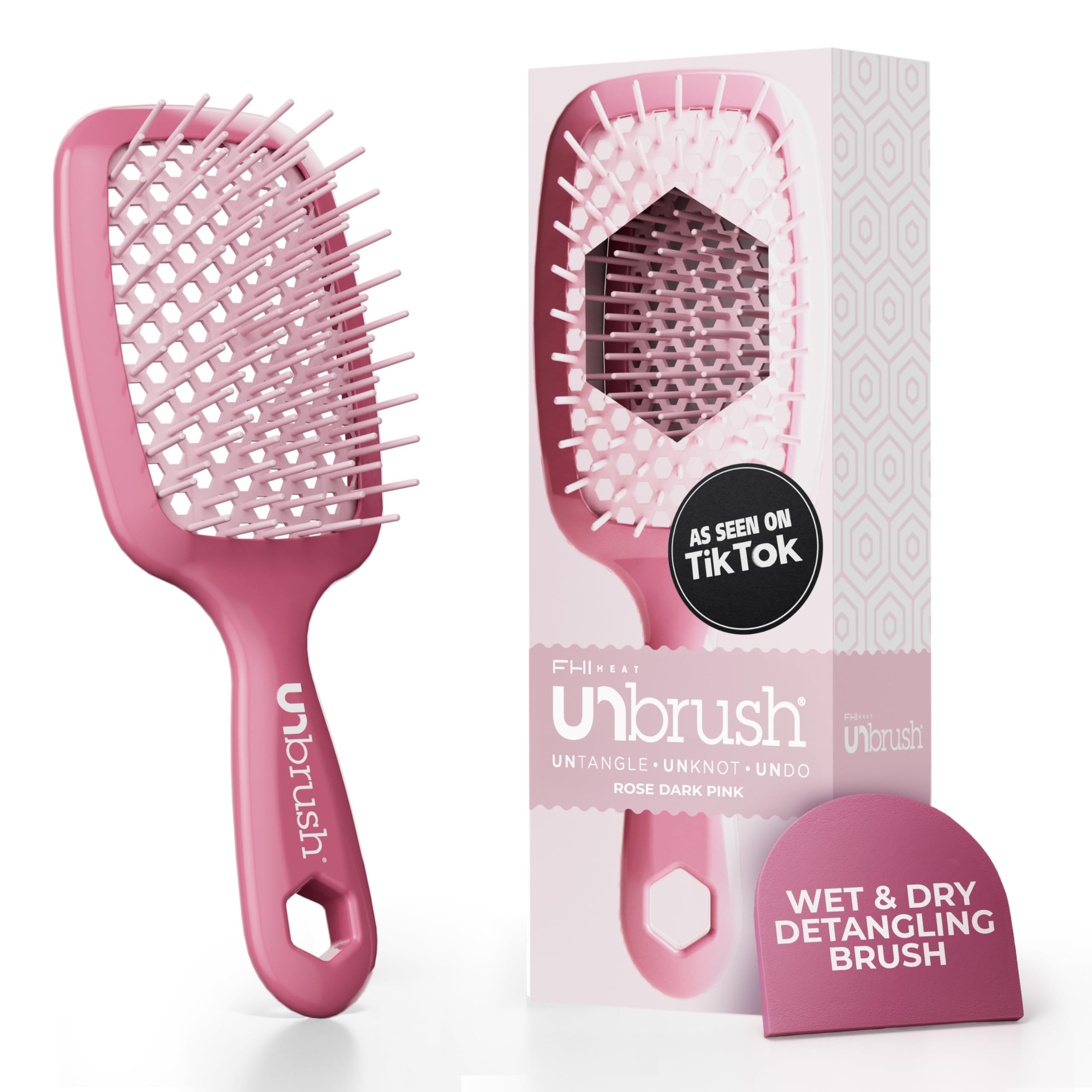 FHI Heat UNbrush vented cushion enables quick drying and gentle detangling.
