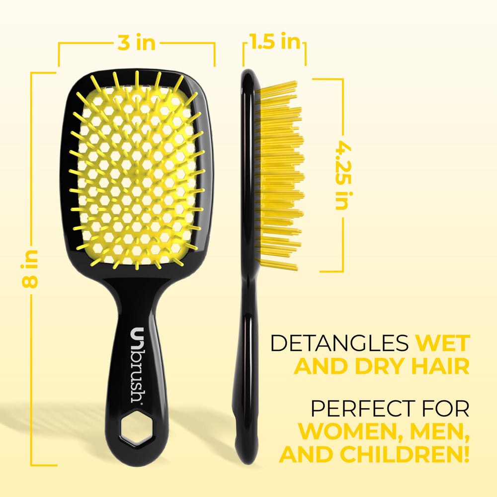 FHI Heat UNbrush works on wet and dry hair.