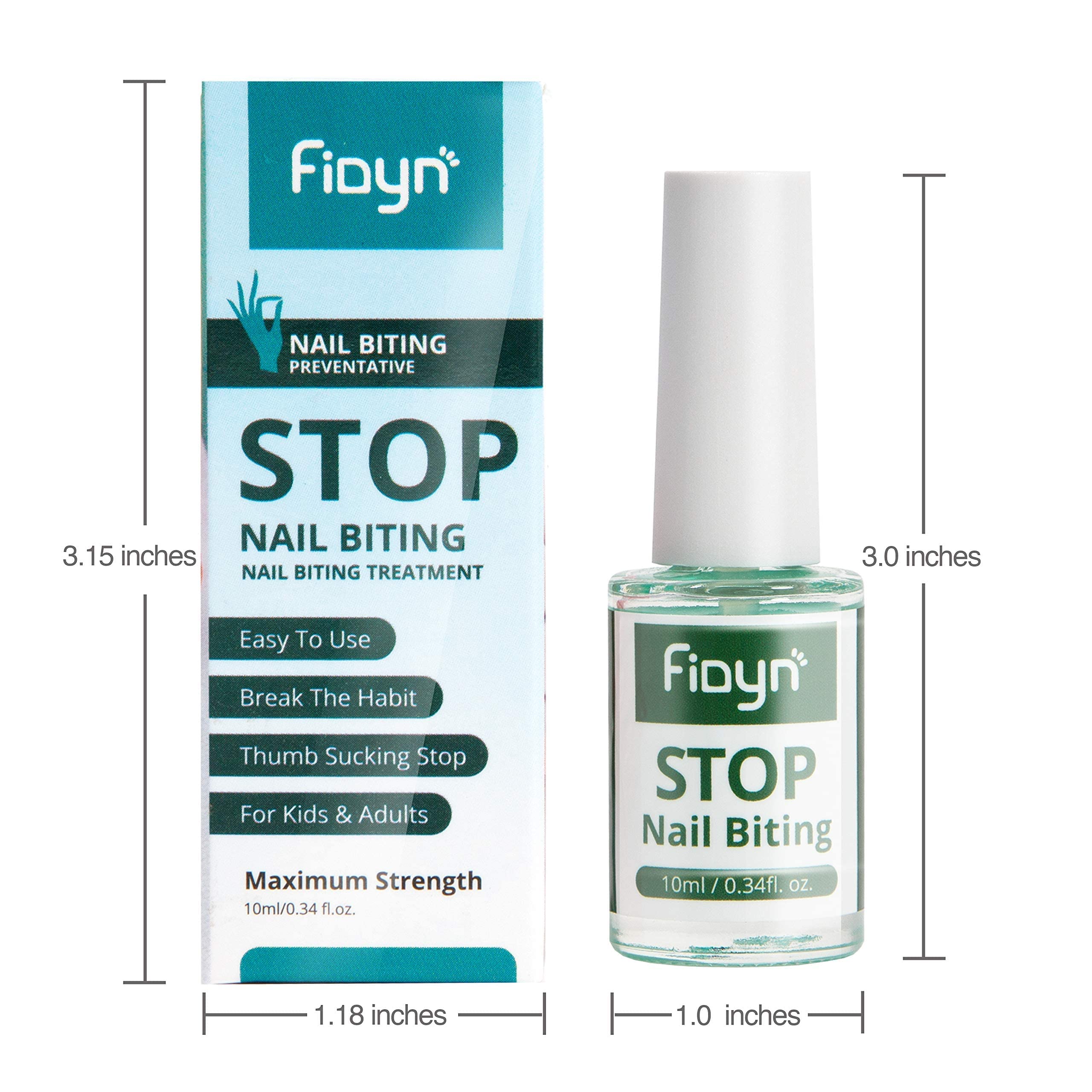Fidyn No Bite applied on skin around nails for deterrence