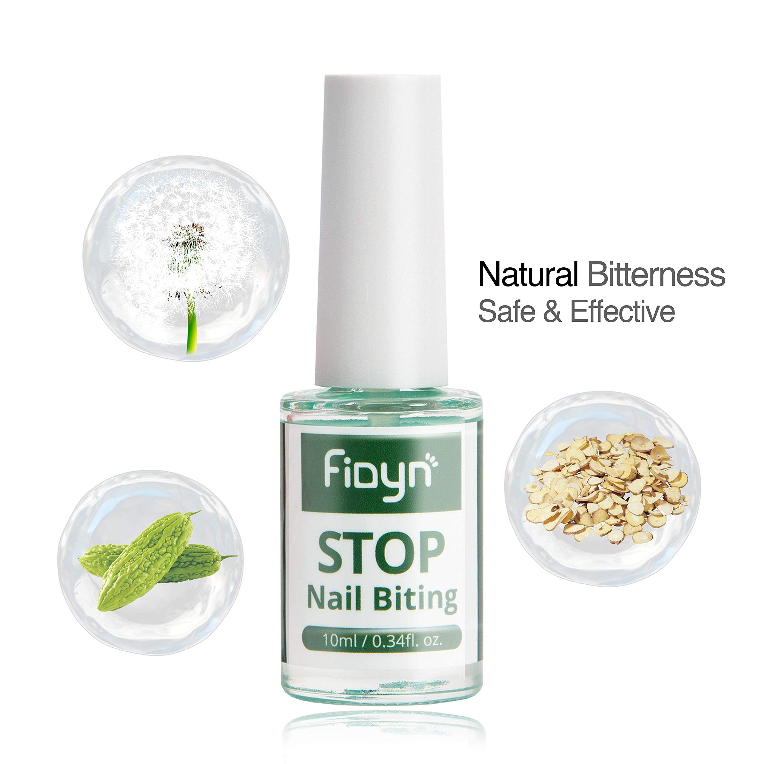 Fidyn No Bite applying on nail edge to deter biting