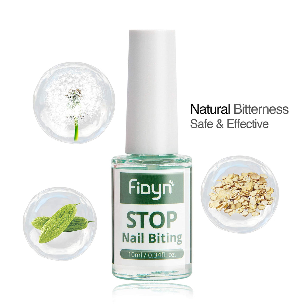 Fidyn No Bite applying on nail edge to deter biting