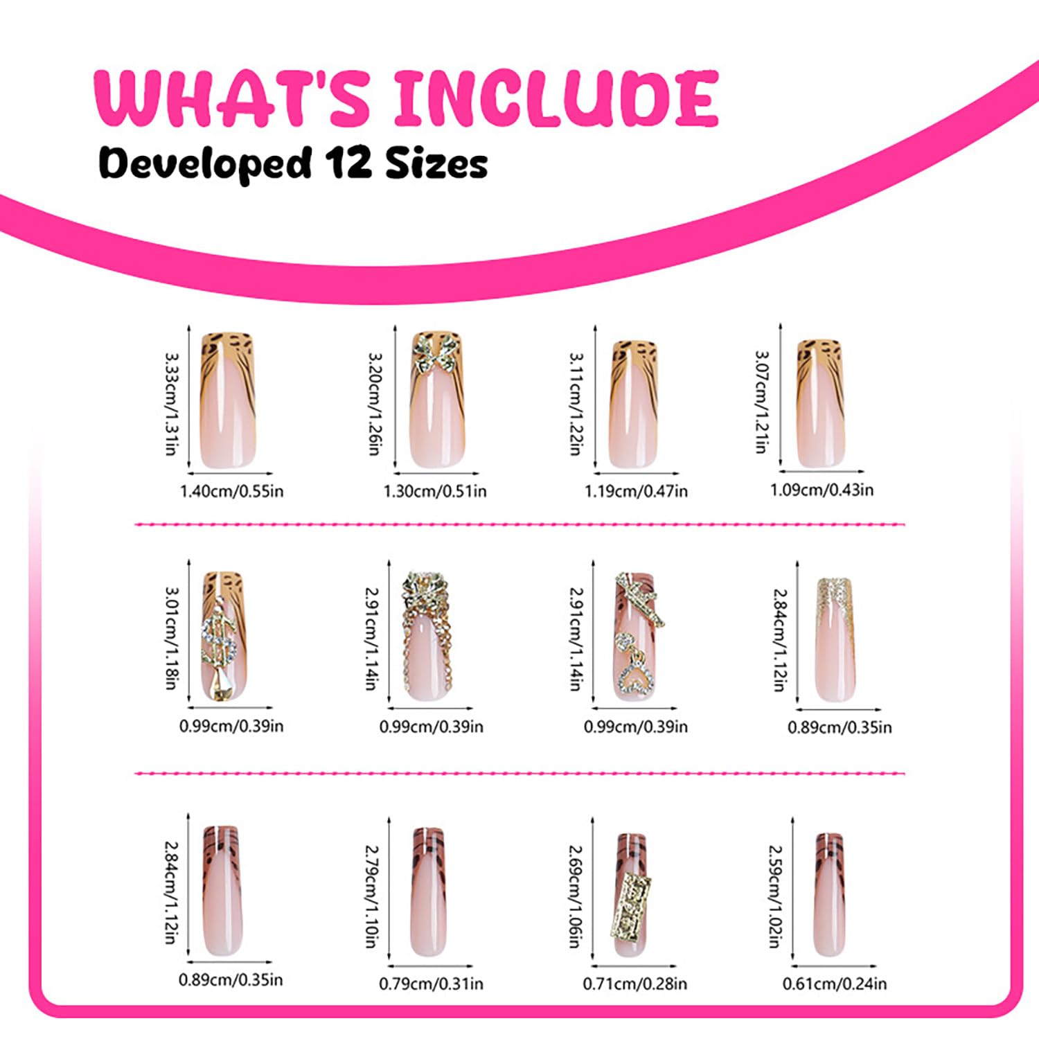 FIEONCIY jelly adhesive tabs included for quick application.