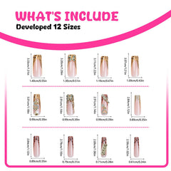 FIEONCIY jelly adhesive tabs included for quick application.