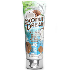 Fiesta Sun Coconut Dream bronceador transparente para tono dorado suave y duradero.
