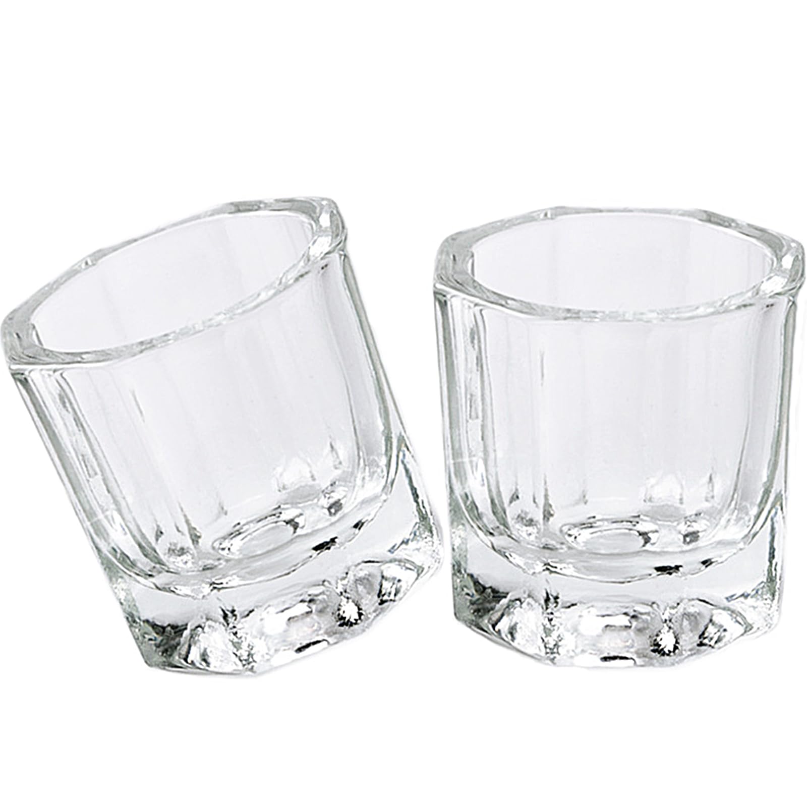 Fiezkaa cuenco de inmersión de vidrio para acetona, ideal para mezclar líquidos de uñas.