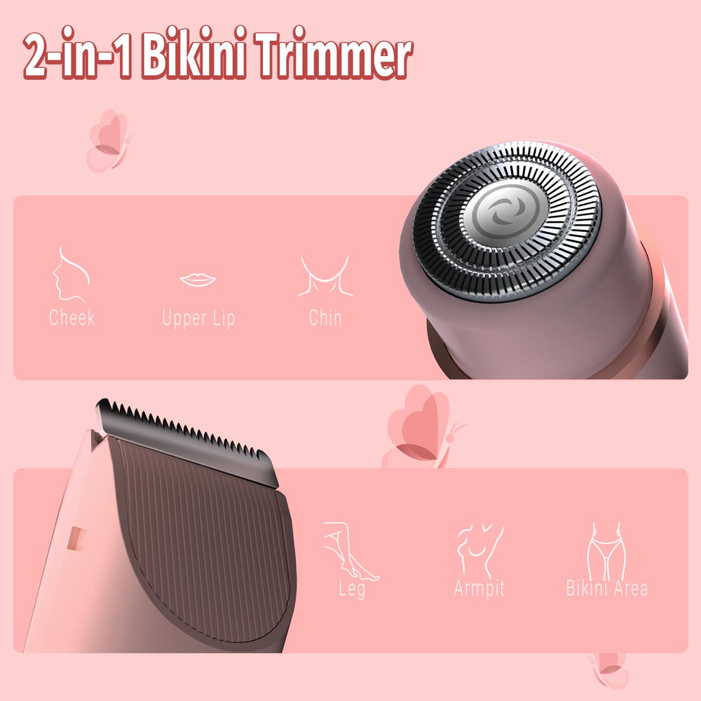 FIMOSON bikini trimmer round head for precise facial hair removal