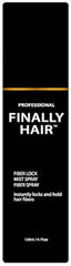 Finally Hair Fiber Lock: botella-vertido, fijación de fibras duradera para uso diario.