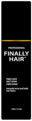 Finally Hair Fiber Lock: pulverizador para uso diario, fijación fuerte de fibras.