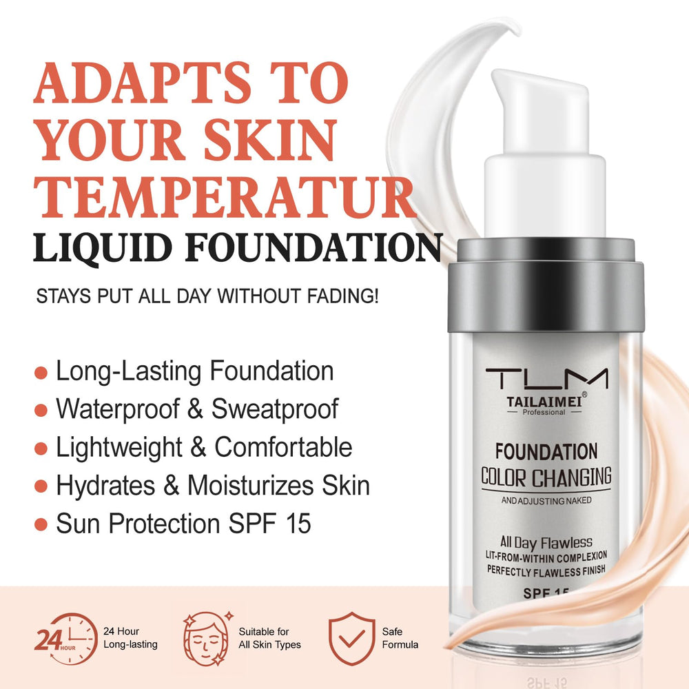 Find Back color-changing foundation pump delivering adaptable coverage with a lightweight feel.