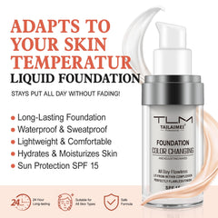 Find Back color-changing foundation pump delivering adaptable coverage with a lightweight feel.