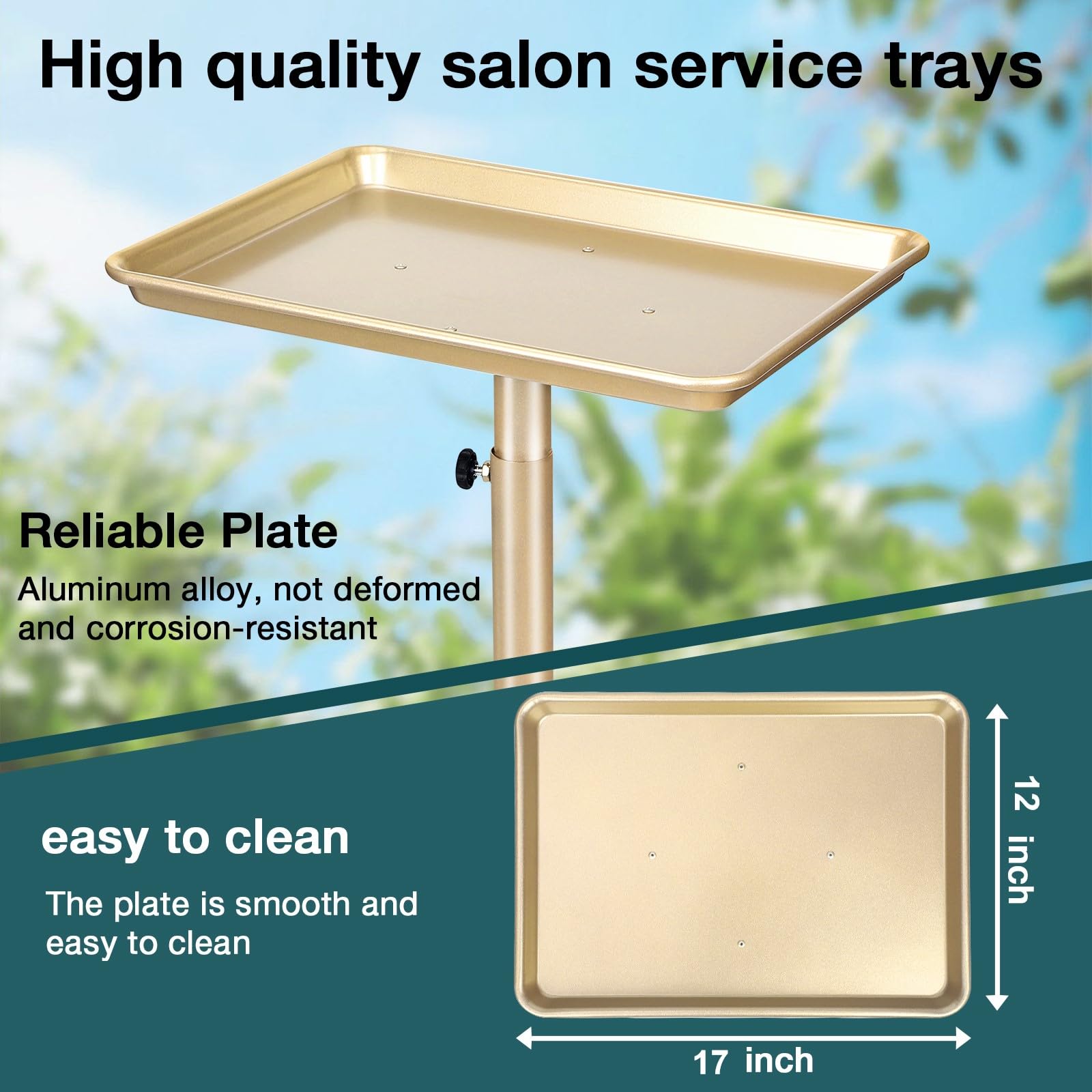 Findabetter Salon Tray adjustable height from 28 to 42 inches for ergonomic work