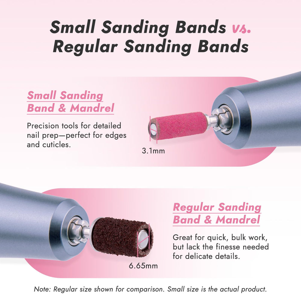Finea universal 3/32-inch mandrel fit works with most electric files.