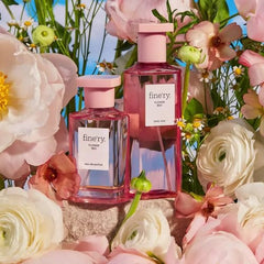Fine'ry Flower Bed Peony Apple mist on neck for subtle scent diffusion