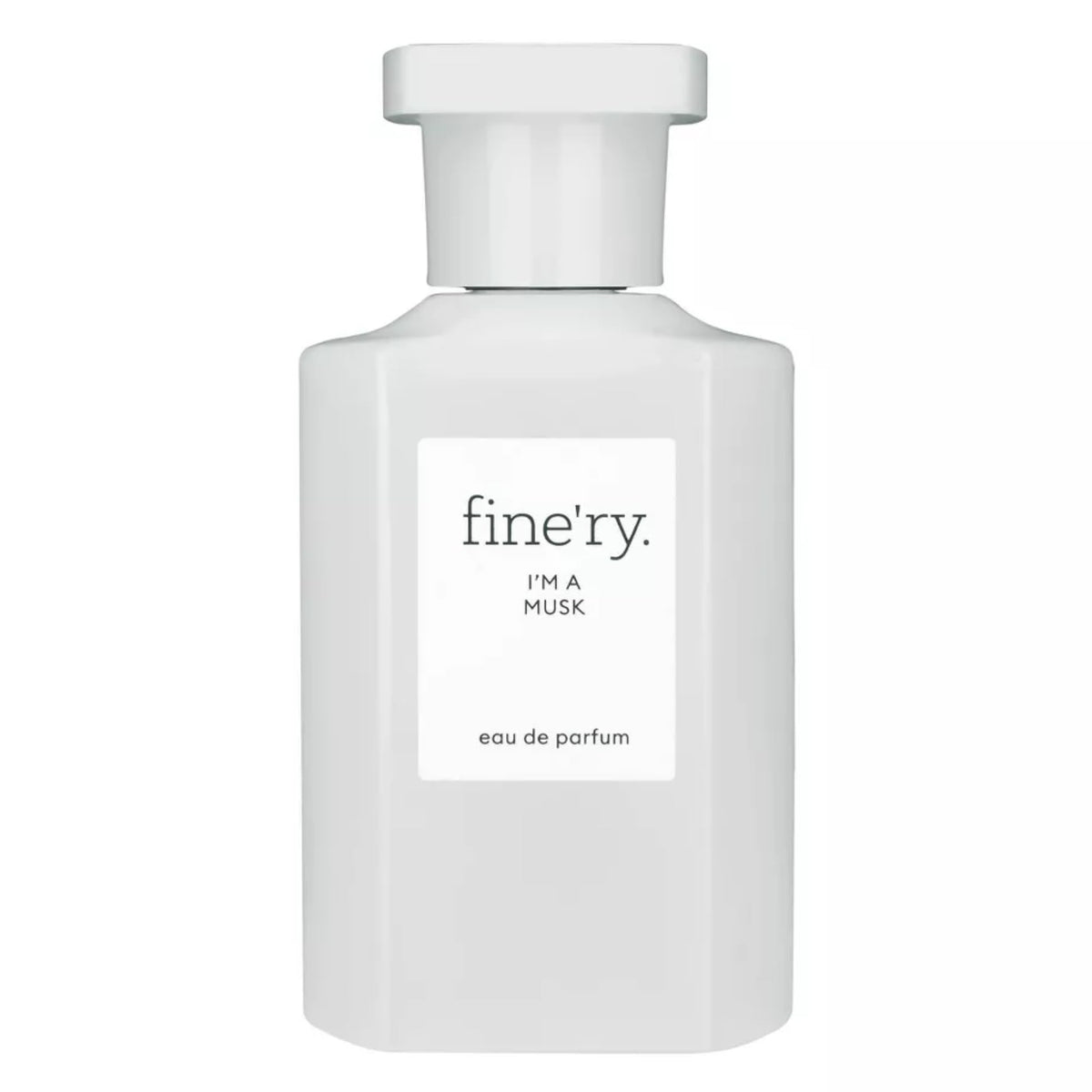 Fine'ry I'm a Musk bottle front ideal for daily wear.