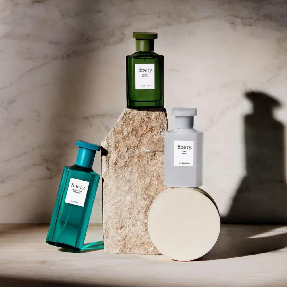 Fine'ry I'm a Musk spritz on the wrist demonstrates lasting wear.