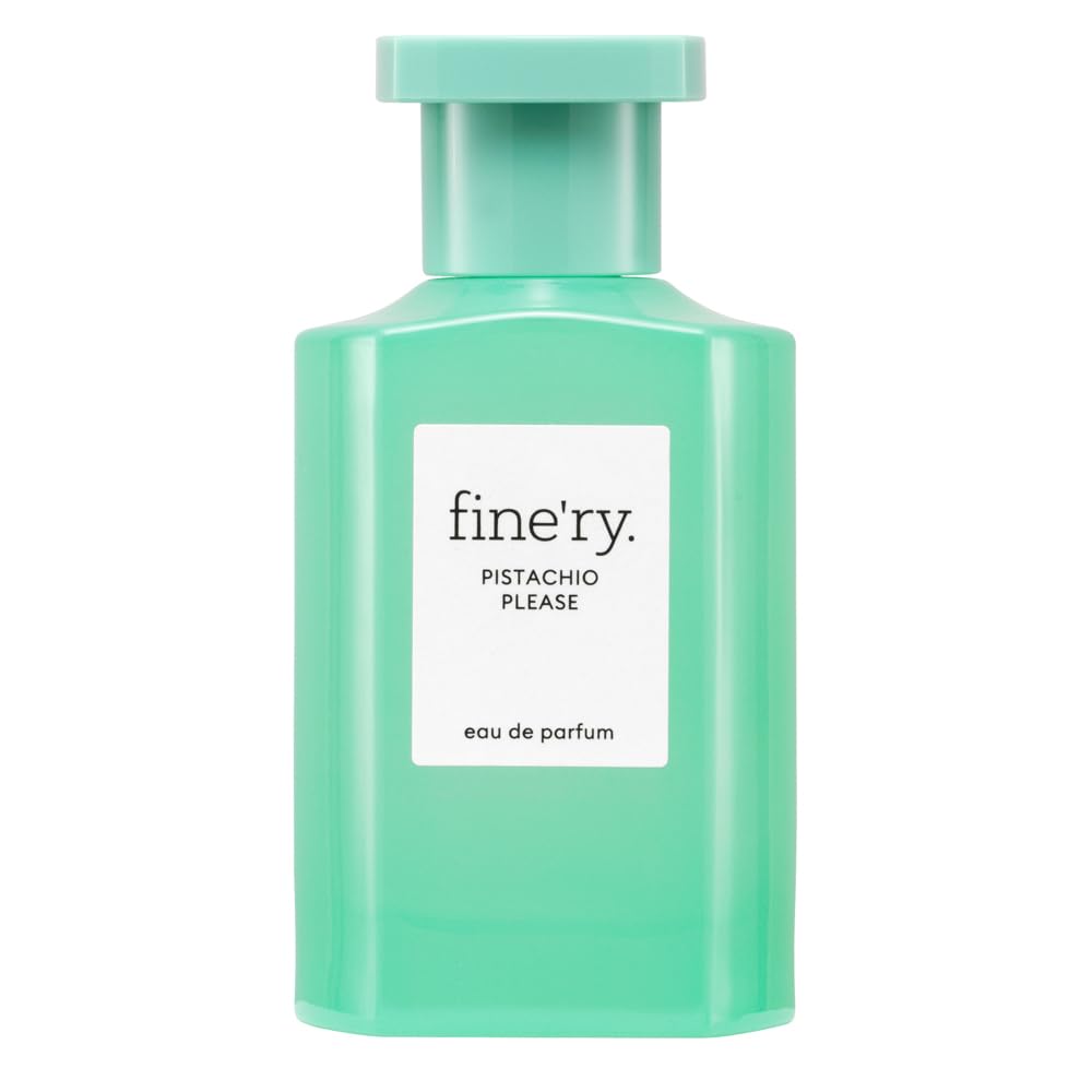 Fine'ry Pistachio Please Gourmand Vanilla perfume bottle for long-lasting indulgence.