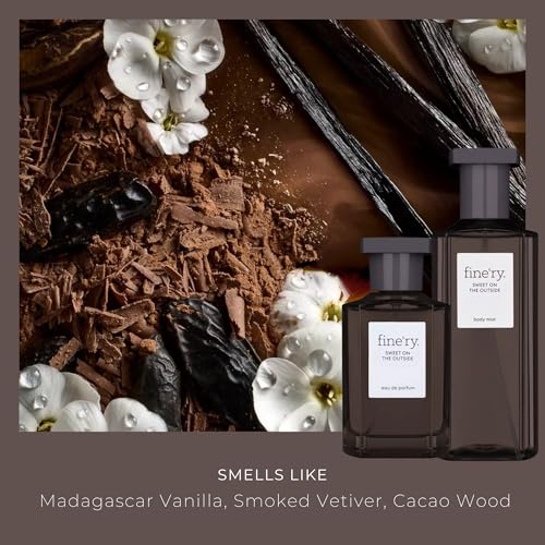 Fine'ry Vanilla Gourmand vanilla-note-swirl, with cacao wood and vetiver hints