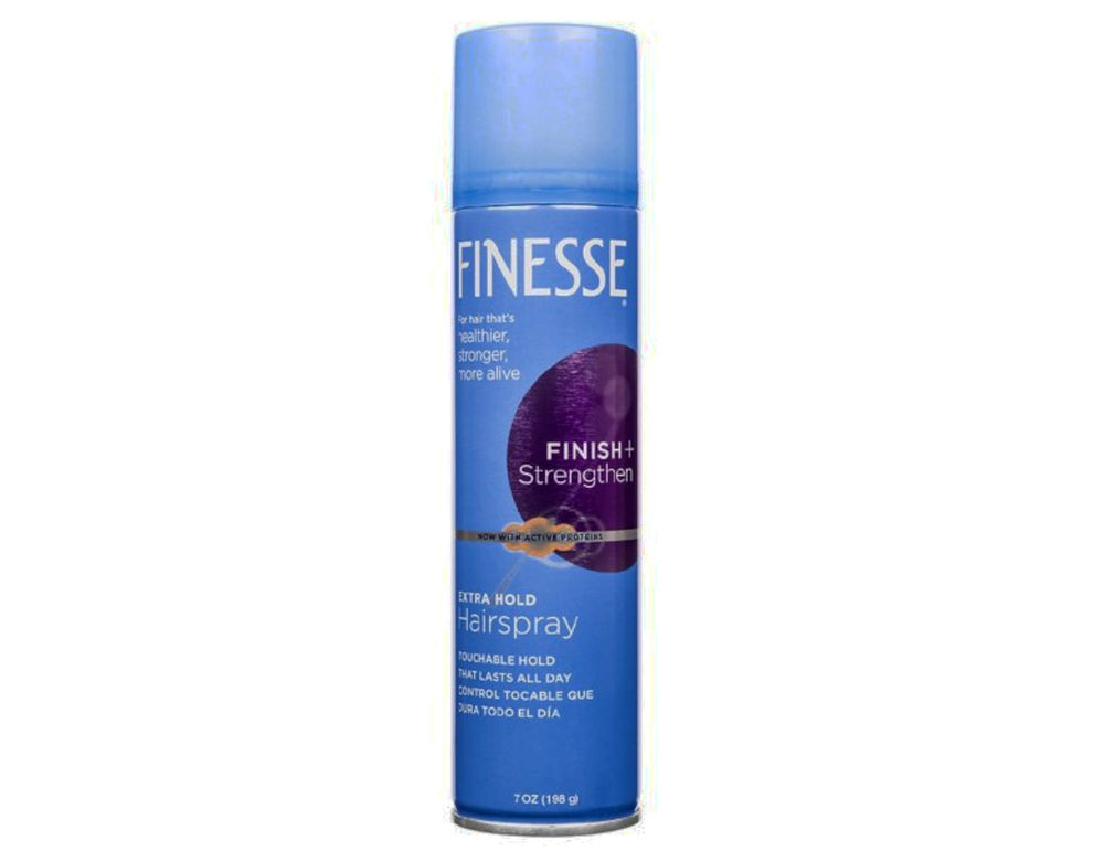 Finesse Extra Hold spray nozzle in action for even distribution