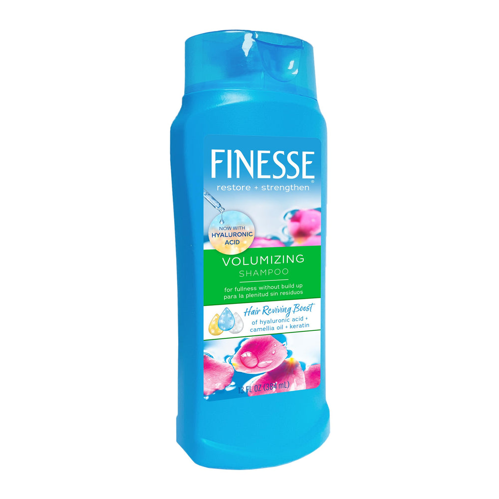 FINESSE Volumize: botella vertiendo para volumen y limpieza sin peso