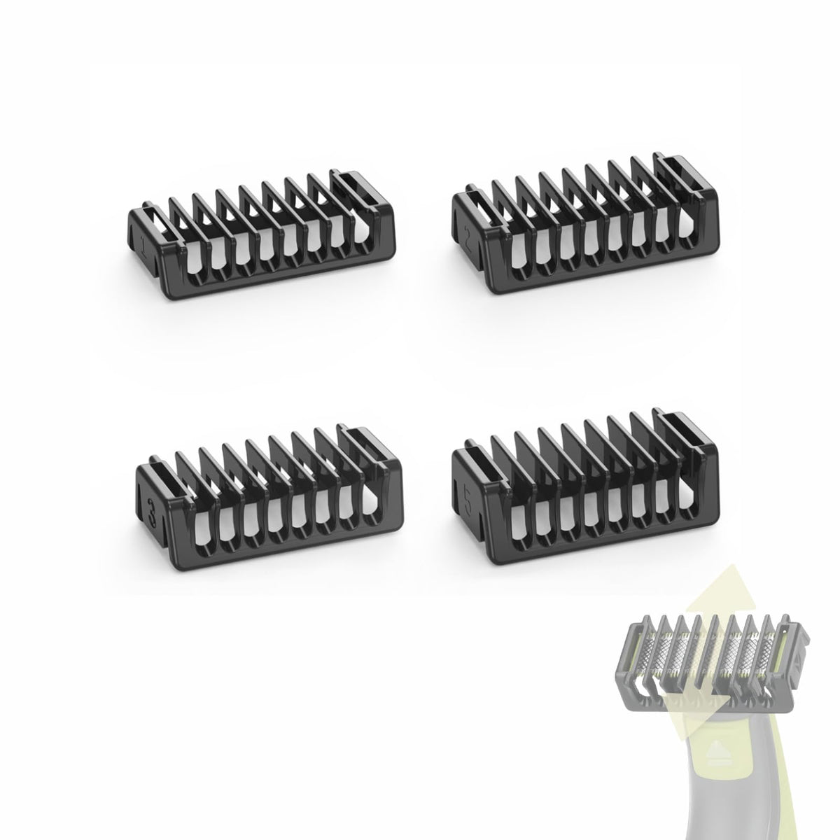 FINETCH double-sided guard combs pack offers precise grooming control.