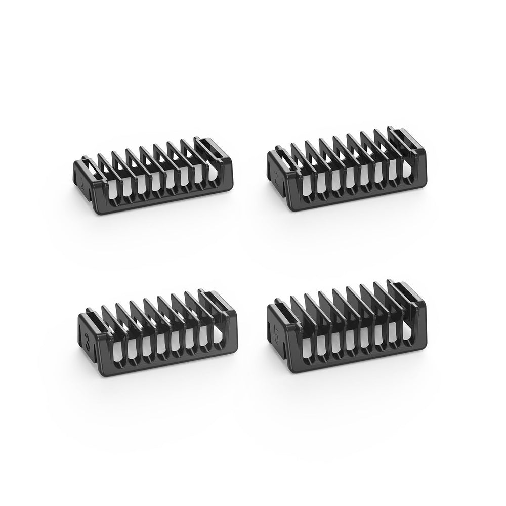 FINETCH rounded teeth protect skin while trimming around sensitive areas.