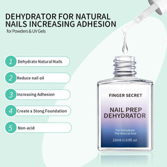 Finger Secret Nail Dehydrator evaporation in 10 seconds enhances adhesion prep