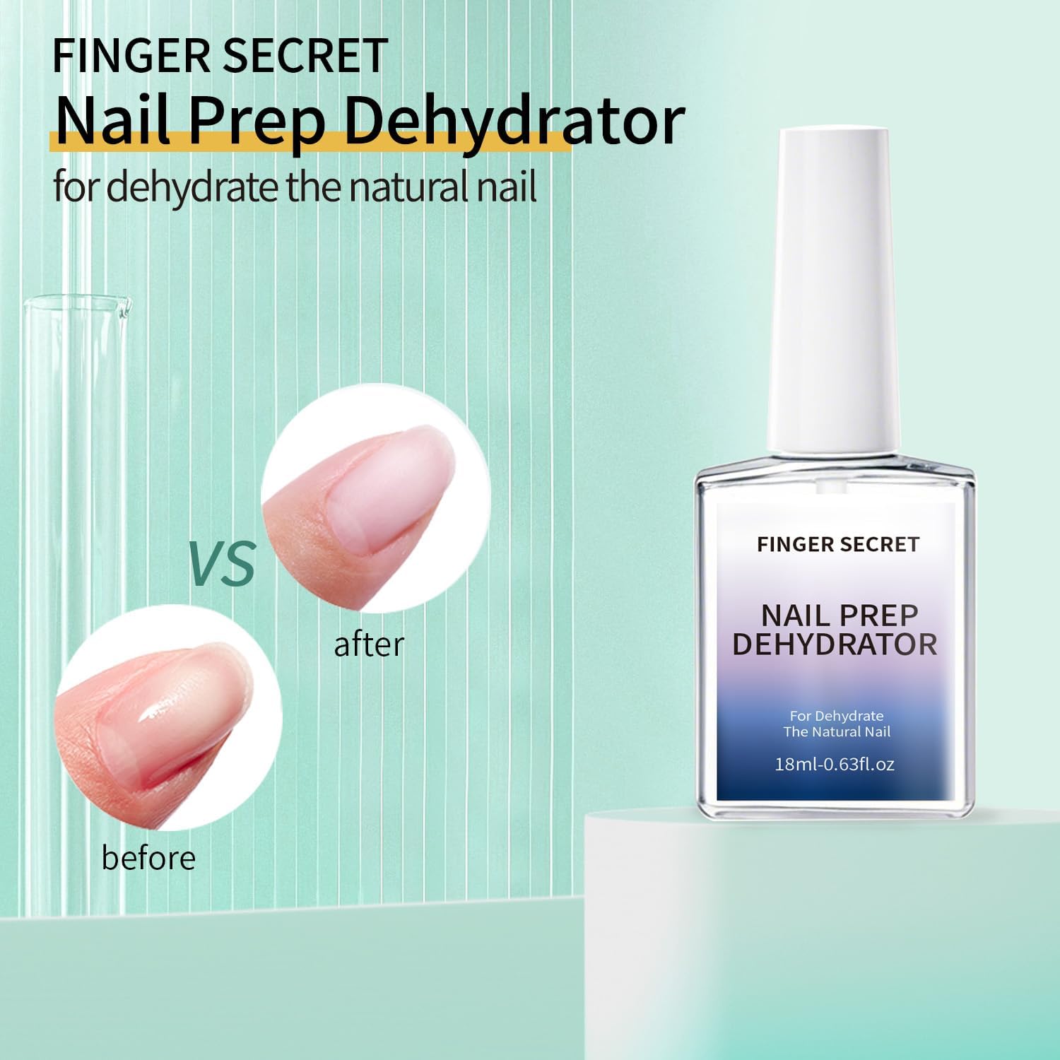 Finger Secret Nail Dehydrator natural nails usage for pre art prep