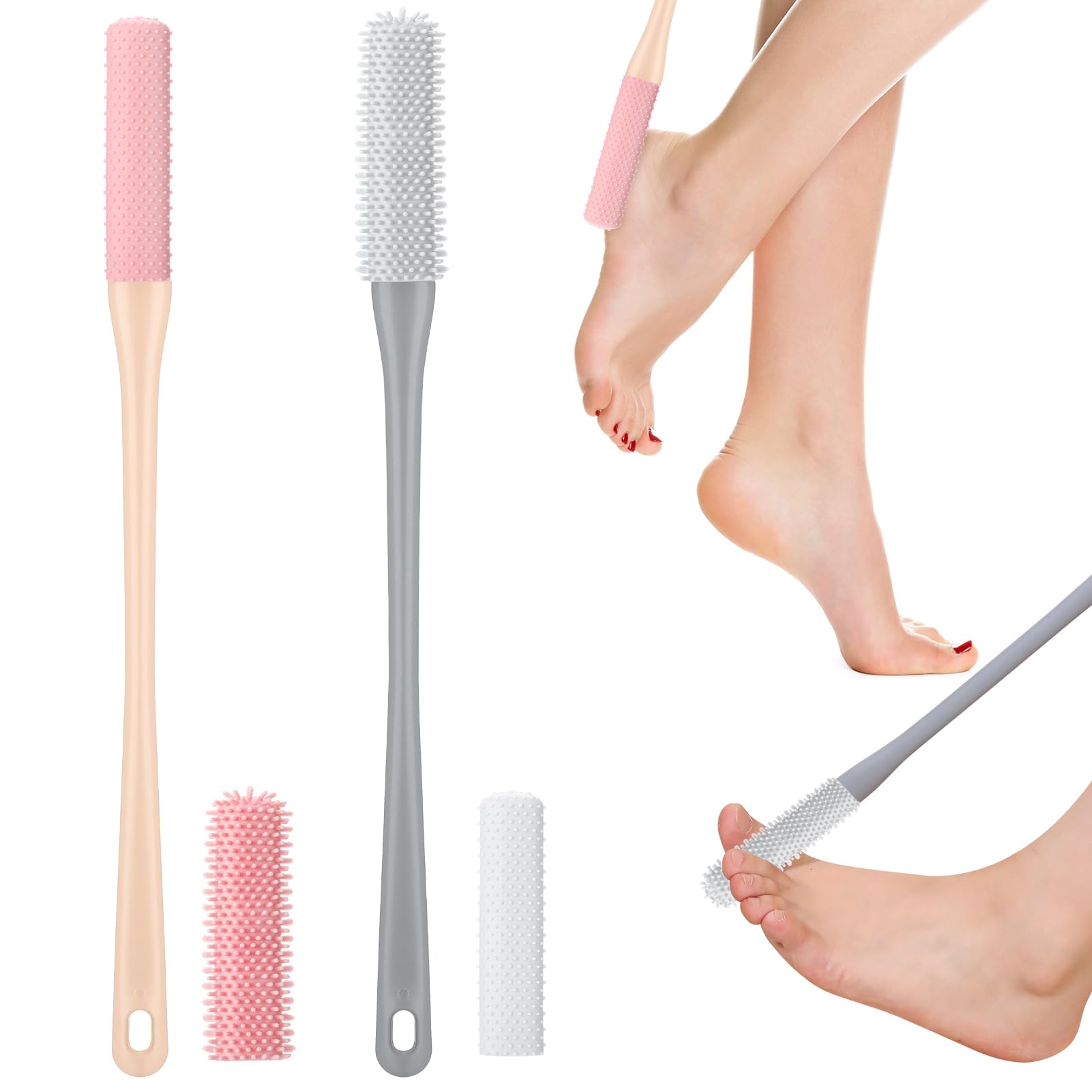 Fingertip WD dual head cleaning tool ready for multiple foot cleaning scenarios.