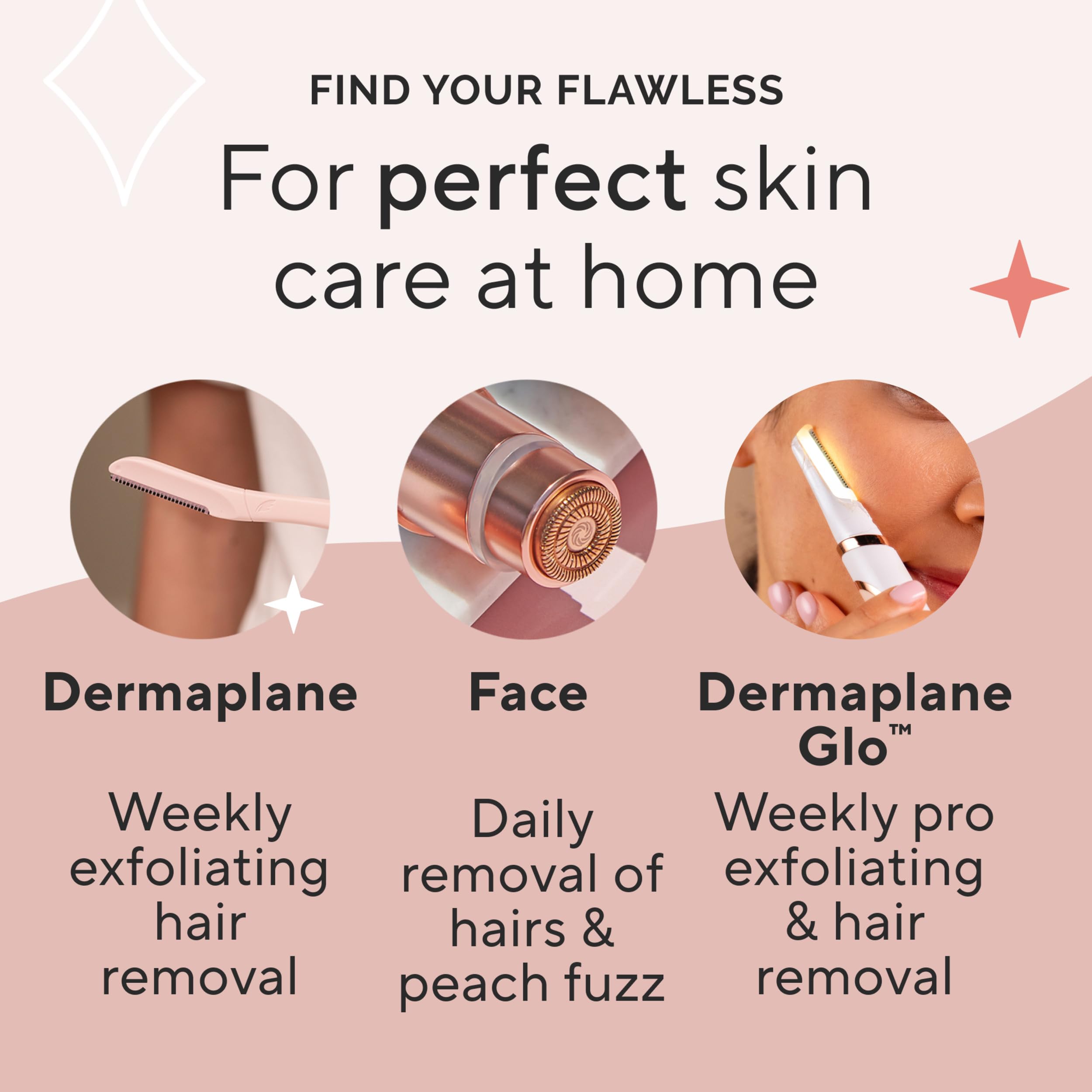 LED-lit dermaplaning in low light for precision and control.