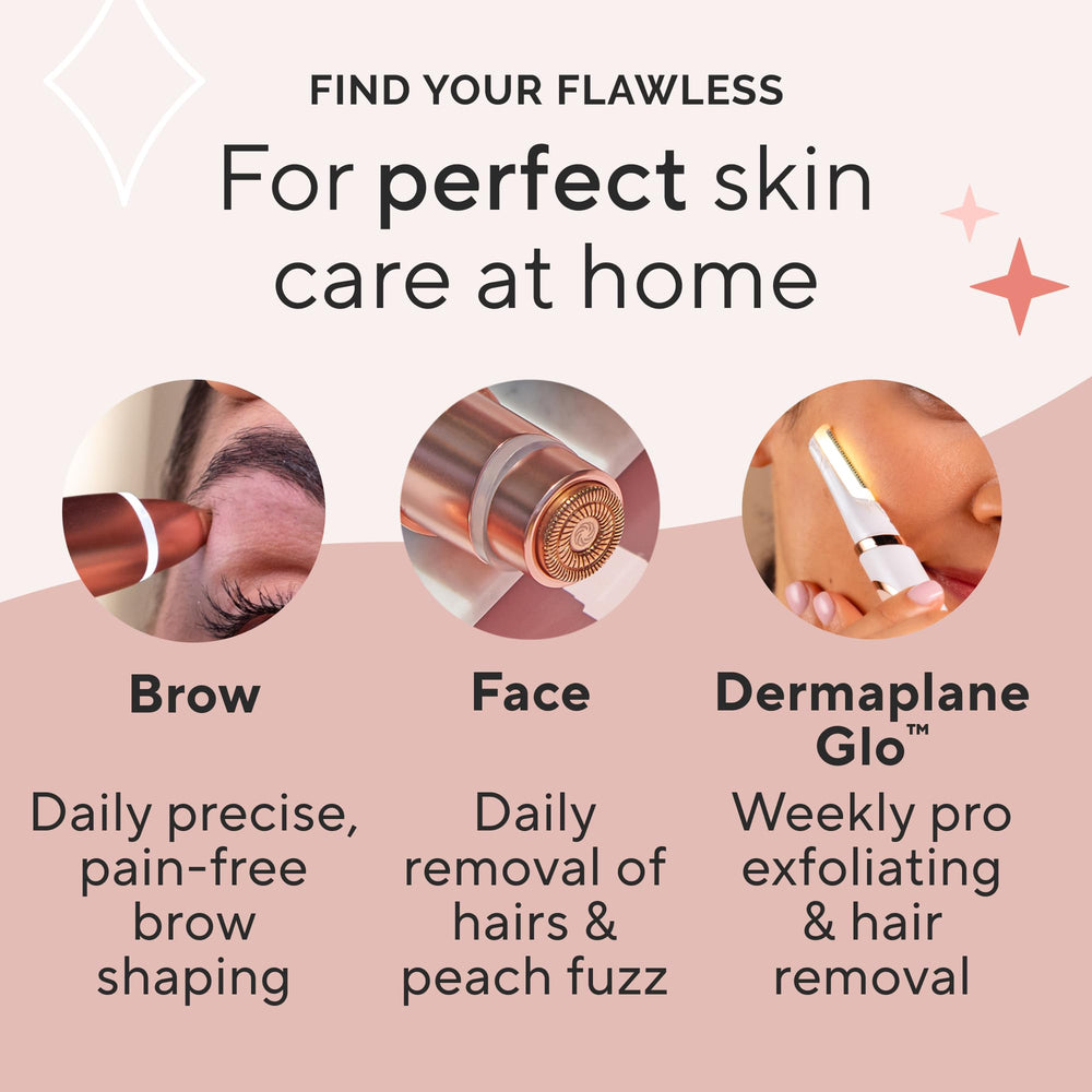 Finishing Touch Flawless stray hair remover micro-blade precision without pulling.
