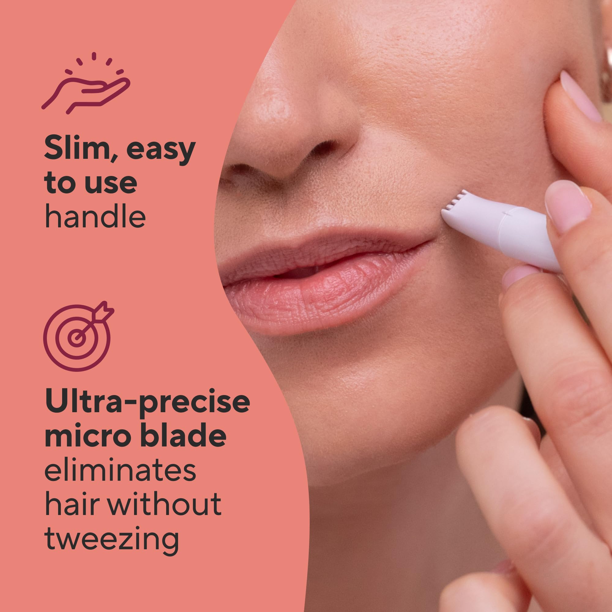 Finishing Touch Flawless stray hair remover pocket-size design for purse.