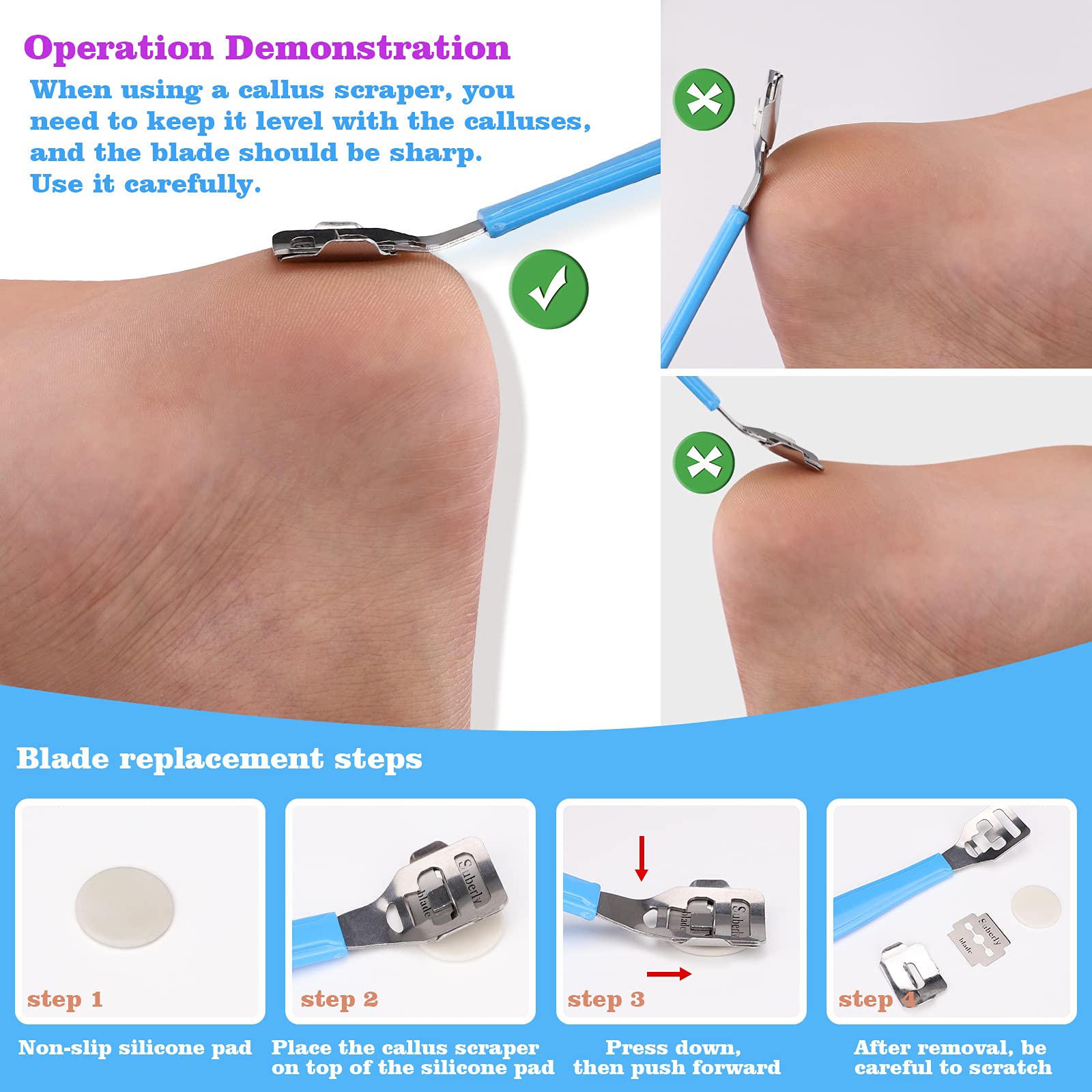FINTOZER scraper for efficient callus removal and cleansing