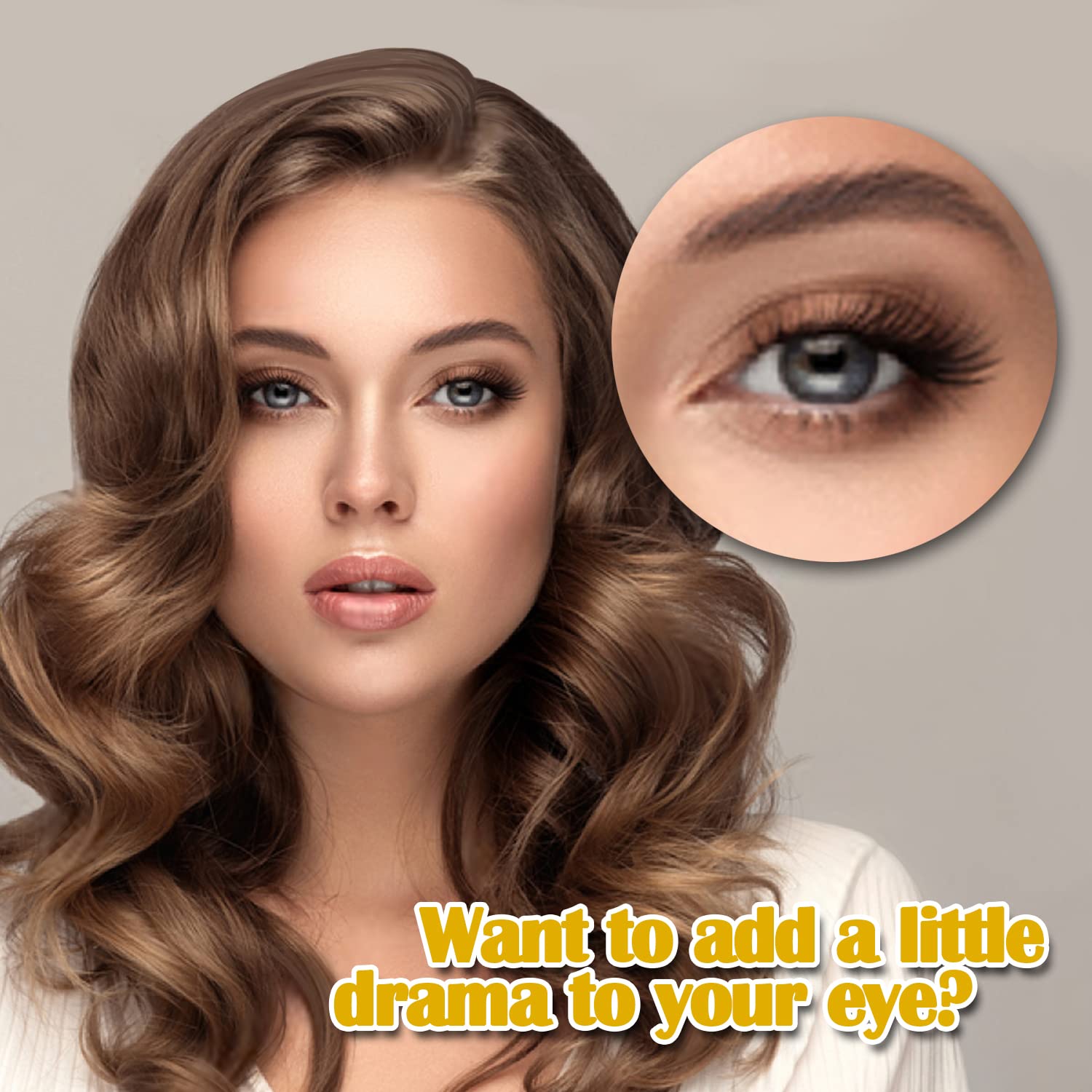 FinyDreamy C-curl style provides gentle lift and natural flair.