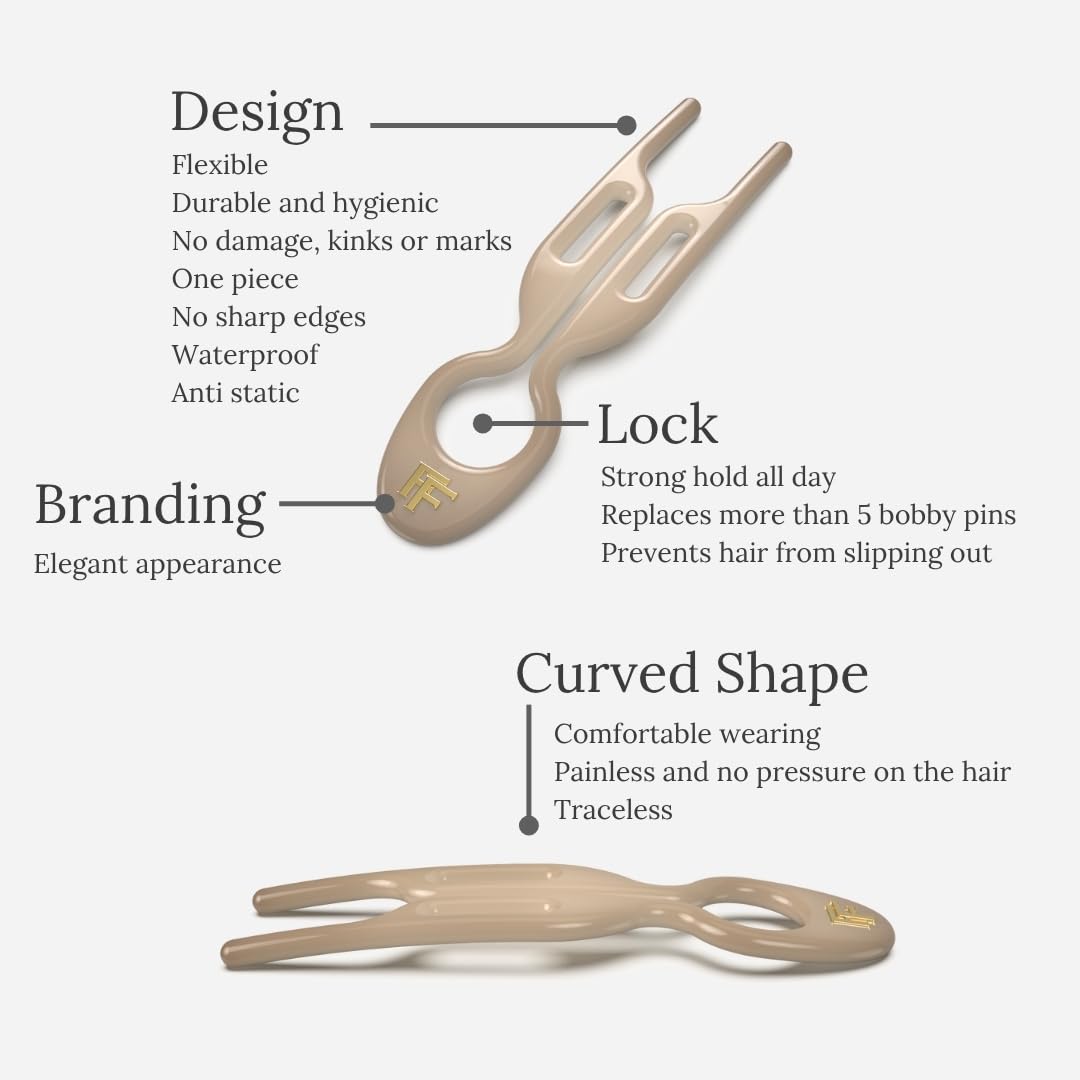 Works on all hair types for versatile styling with No.1 Hairpin