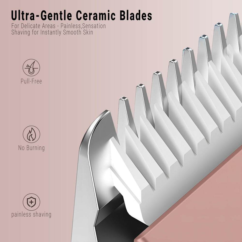 FIONOFY cordless 90-minute battery bikini trimmer for long-lasting use