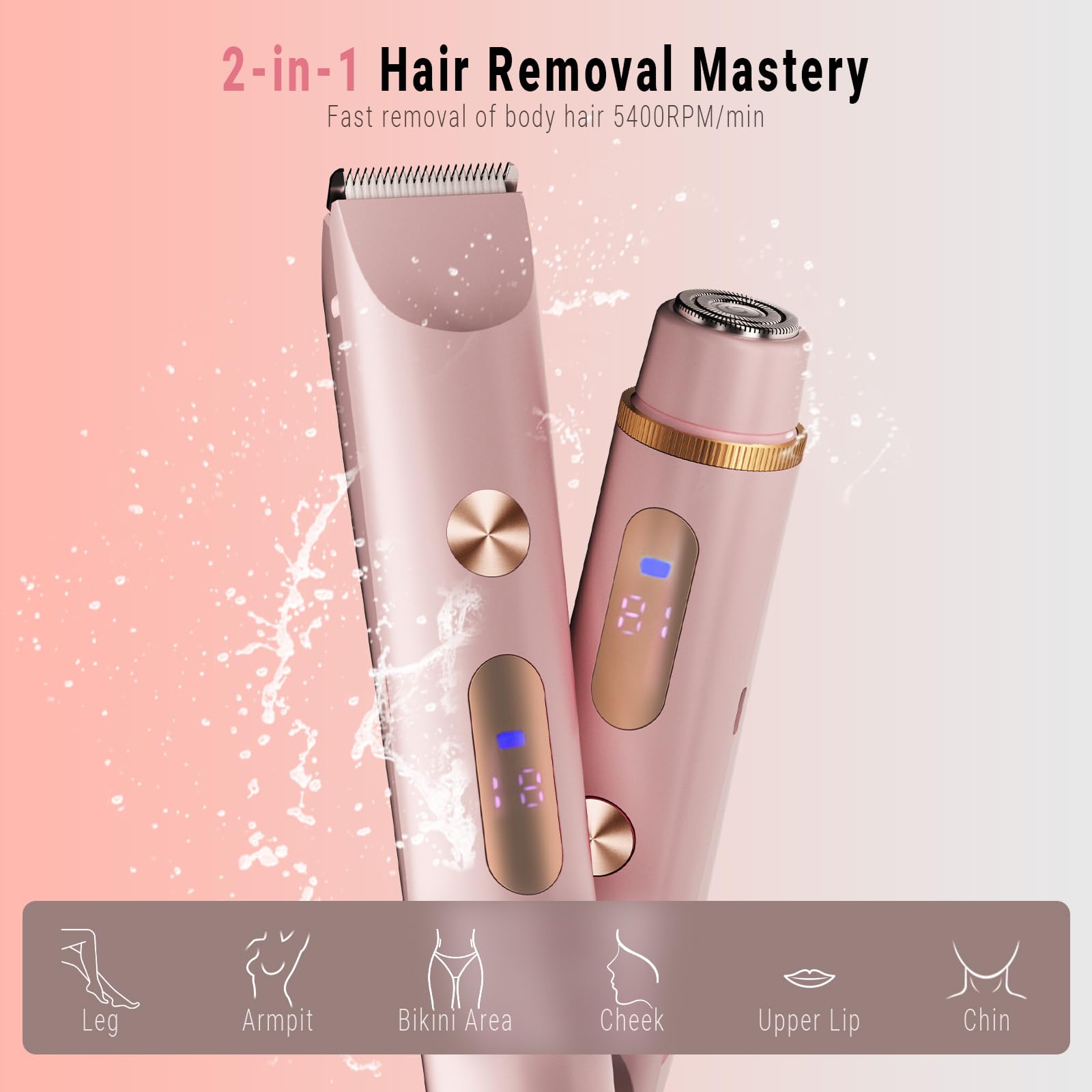 FIONOFY ceramic blades deliver gentle, irritation-free shaving on sensitive skin