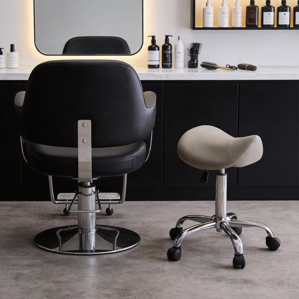 FIRAVOE stool supports up to 300 lbs for stable seating.