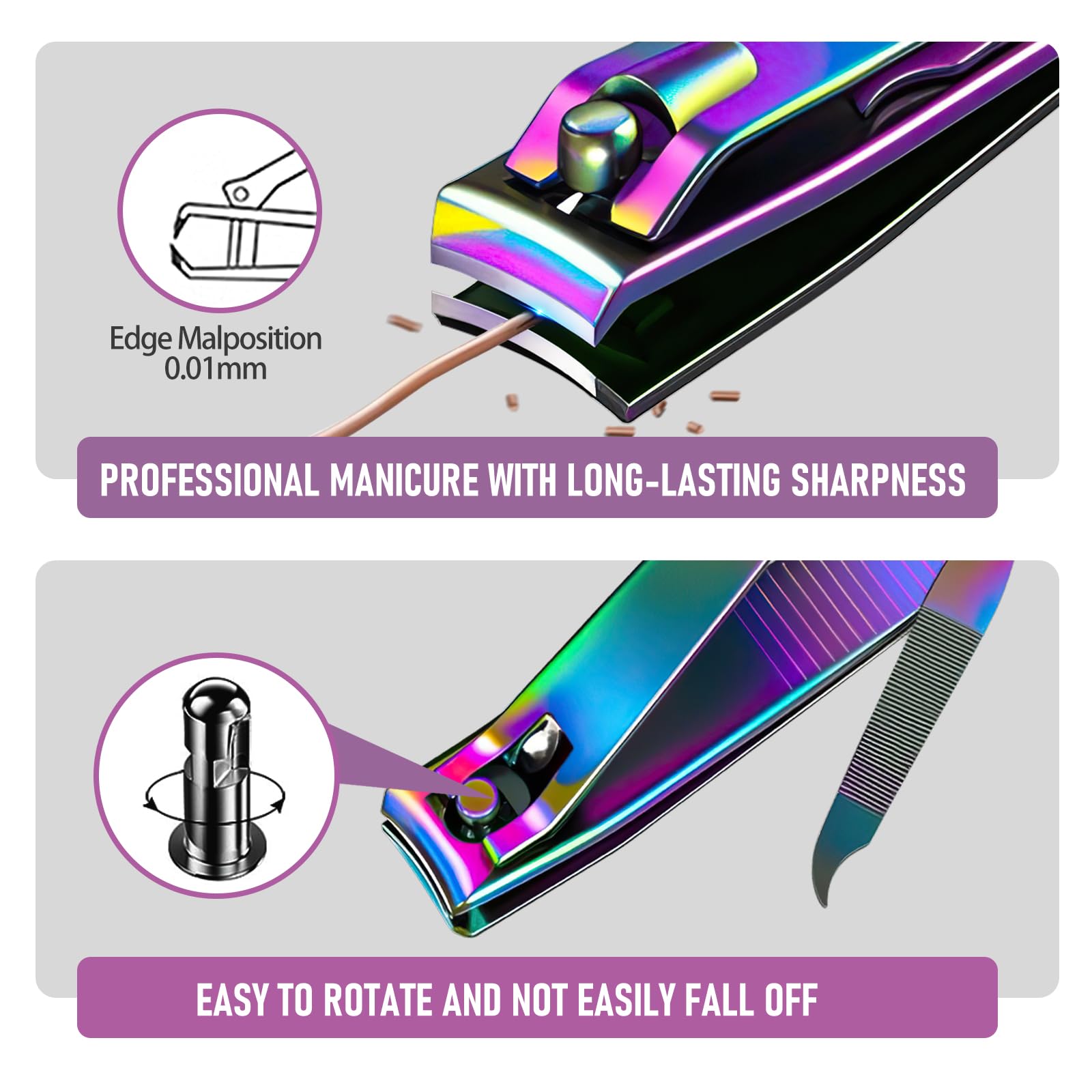 Firiker ergonomic grooved handles provide secure grip and easy control