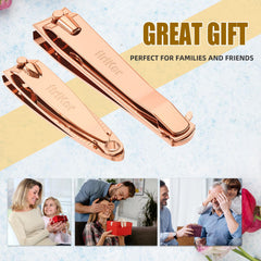 Portable FiriKer nail clipper set with finger nail clipper and keychain holes.