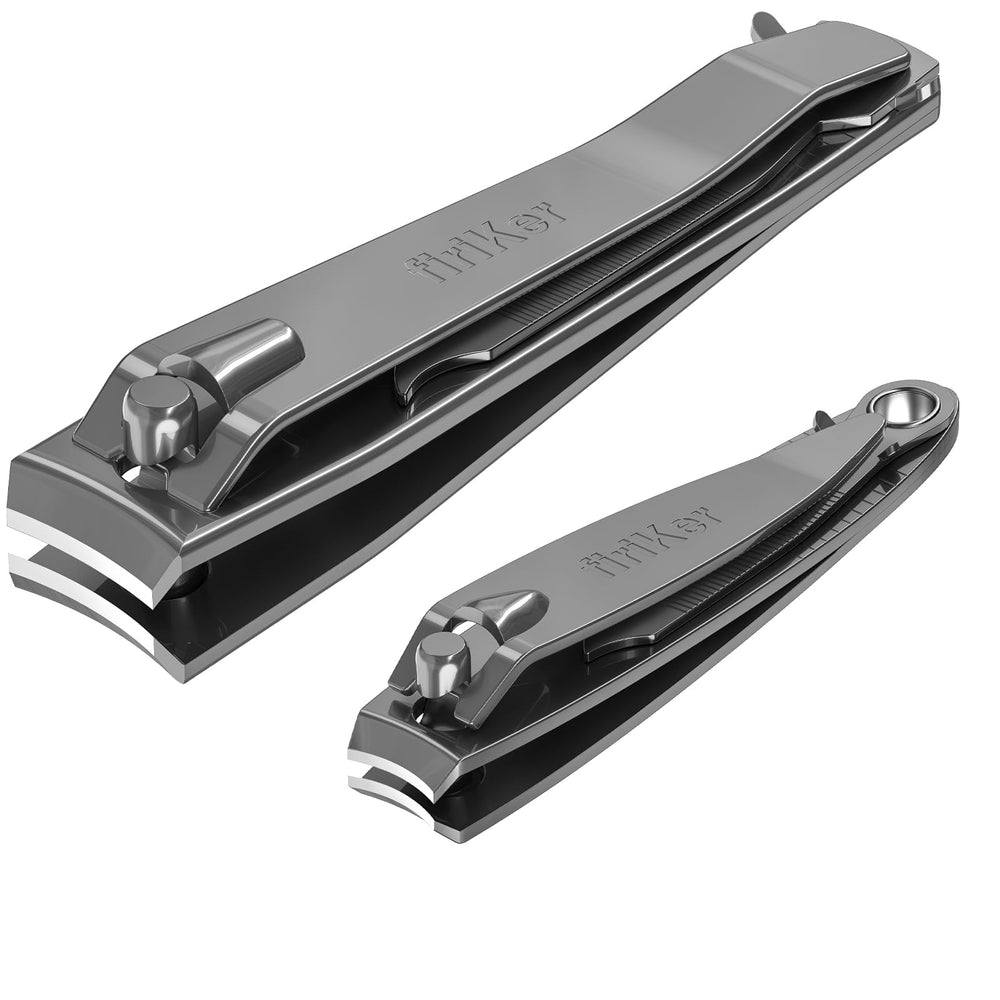 FiriKer nail clippers in grey finish show durable design for everyday grooming.