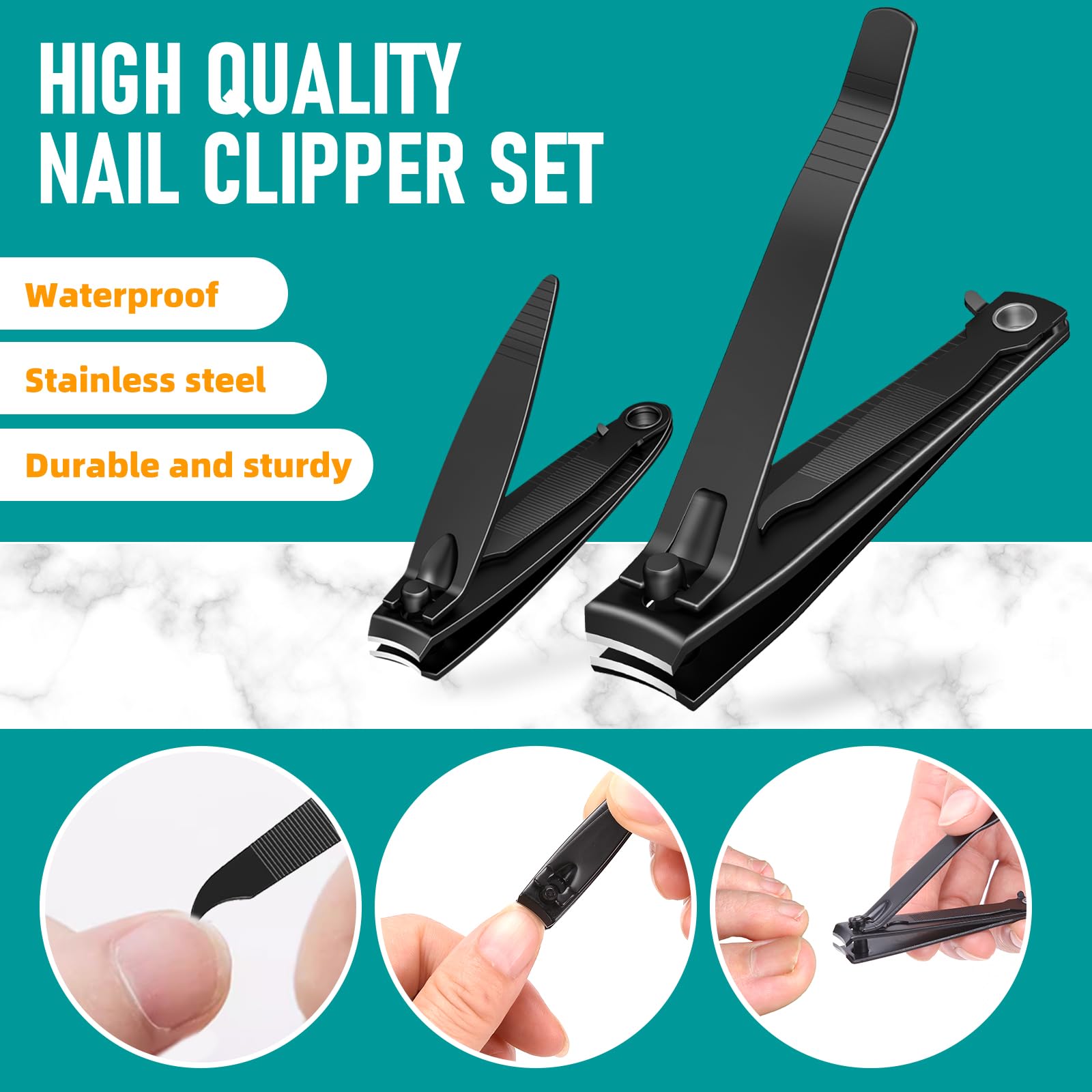 firiKer durable stainless steel clipper with black matte finish