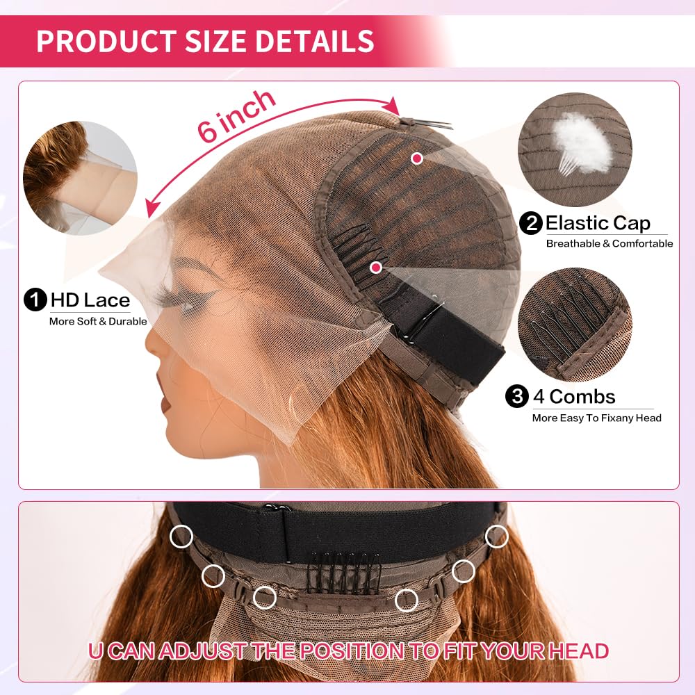 Fironiix body-wave lace-front wig provides soft movement suitable for daily wear.