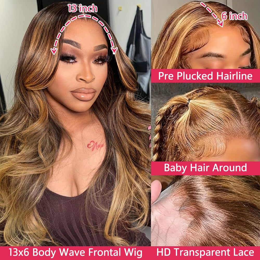 Fironiix hd-transparent lace front wig highlights a seamless scalp appearance for a discreet look.