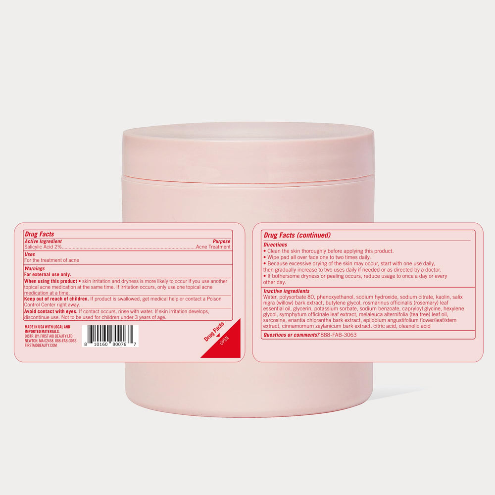 First Aid Beauty acne pads face fragrance-free, sensitivity-friendly skincare option.